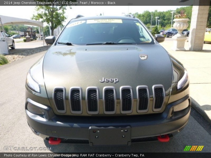 ECO Green Pearl / Morocco - Black 2014 Jeep Cherokee Trailhawk 4x4