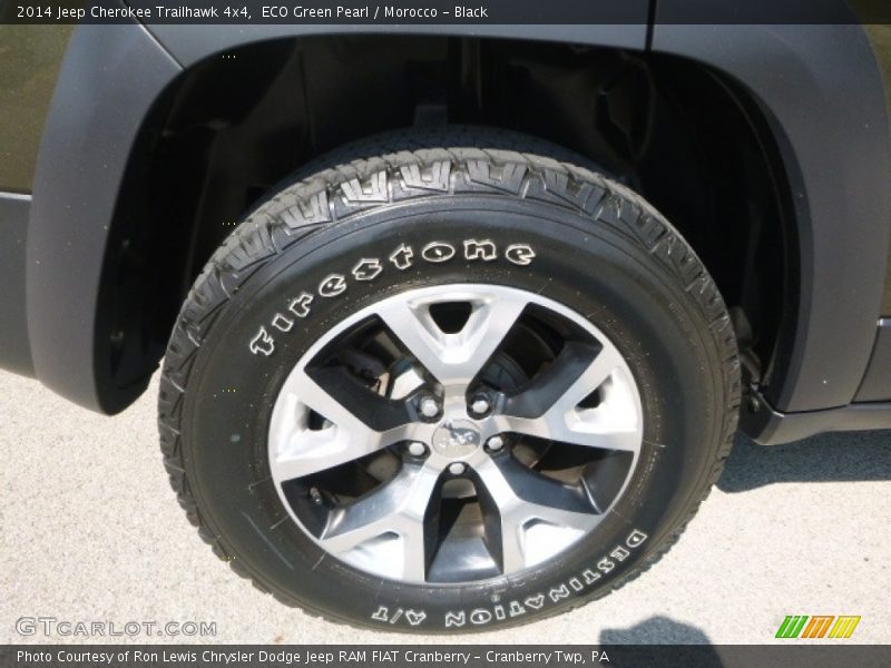 ECO Green Pearl / Morocco - Black 2014 Jeep Cherokee Trailhawk 4x4