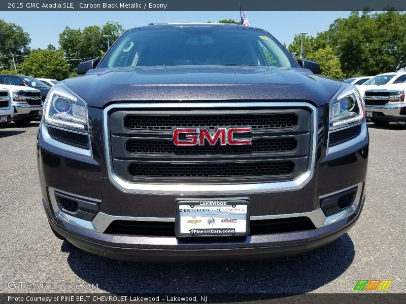 Carbon Black Metallic / Ebony 2015 GMC Acadia SLE