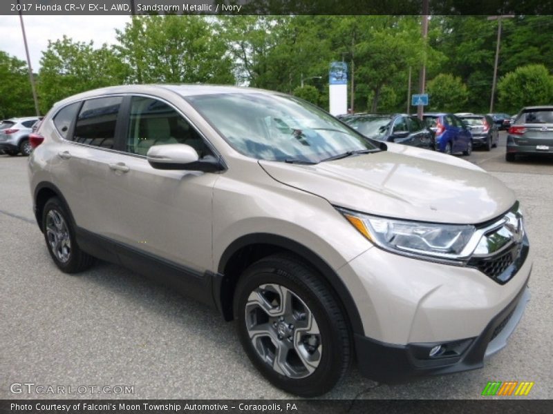 Sandstorm Metallic / Ivory 2017 Honda CR-V EX-L AWD