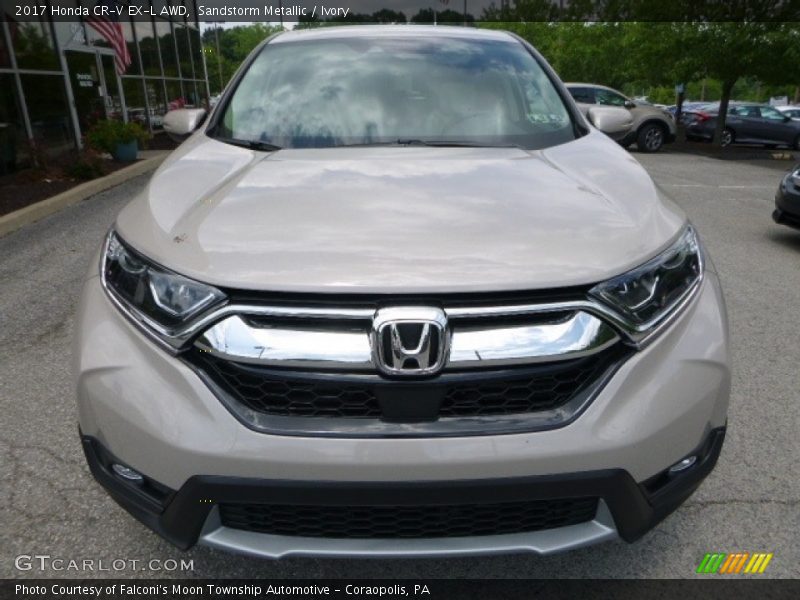 Sandstorm Metallic / Ivory 2017 Honda CR-V EX-L AWD