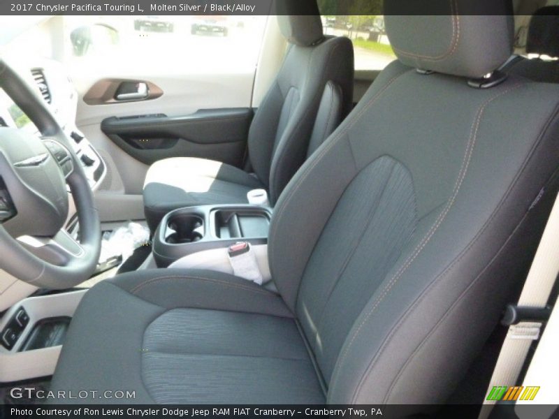 Molten Silver / Black/Alloy 2017 Chrysler Pacifica Touring L