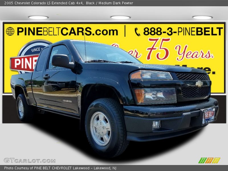 Black / Medium Dark Pewter 2005 Chevrolet Colorado LS Extended Cab 4x4