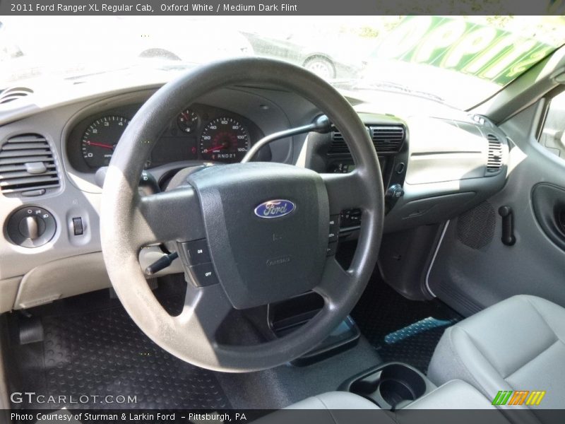 Oxford White / Medium Dark Flint 2011 Ford Ranger XL Regular Cab