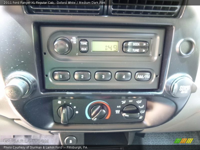 Oxford White / Medium Dark Flint 2011 Ford Ranger XL Regular Cab