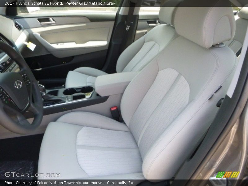  2017 Sonata SE Hybrid Gray Interior