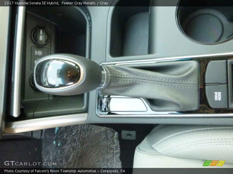 Pewter Gray Metallic / Gray 2017 Hyundai Sonata SE Hybrid