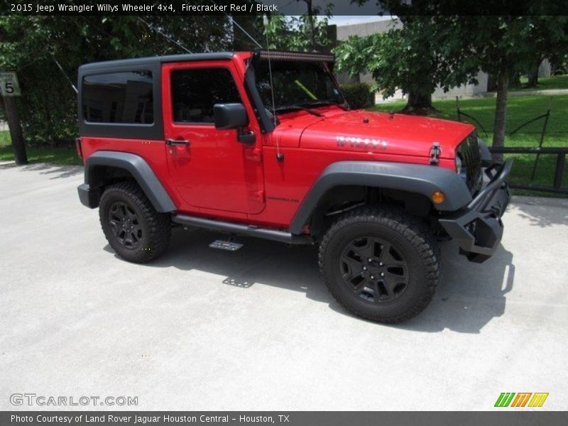Firecracker Red / Black 2015 Jeep Wrangler Willys Wheeler 4x4