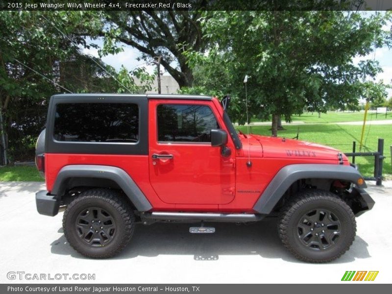 Firecracker Red / Black 2015 Jeep Wrangler Willys Wheeler 4x4