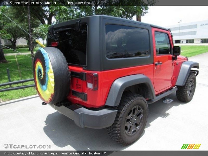 Firecracker Red / Black 2015 Jeep Wrangler Willys Wheeler 4x4