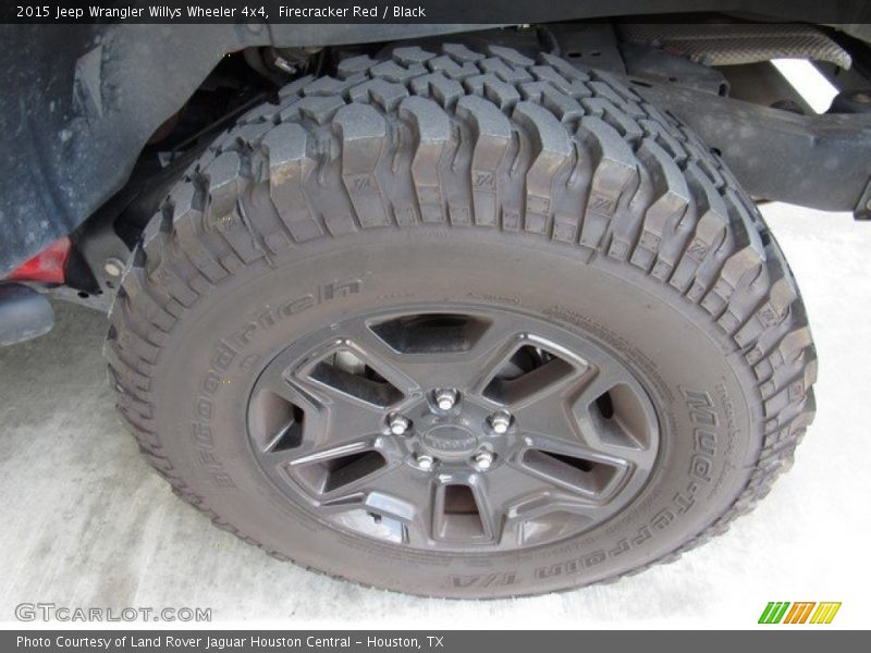 Firecracker Red / Black 2015 Jeep Wrangler Willys Wheeler 4x4