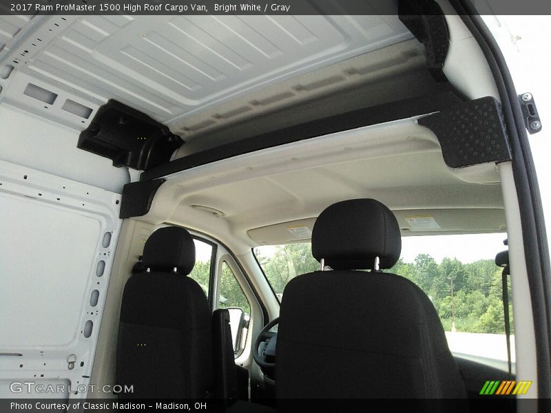 Bright White / Gray 2017 Ram ProMaster 1500 High Roof Cargo Van