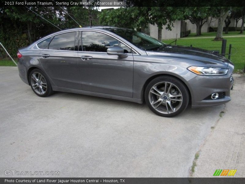 Sterling Gray Metallic / Charcoal Black 2013 Ford Fusion Titanium