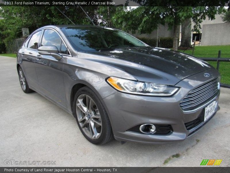 Sterling Gray Metallic / Charcoal Black 2013 Ford Fusion Titanium