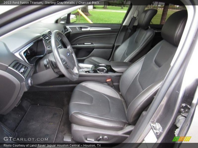 Sterling Gray Metallic / Charcoal Black 2013 Ford Fusion Titanium