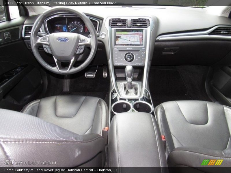 Sterling Gray Metallic / Charcoal Black 2013 Ford Fusion Titanium