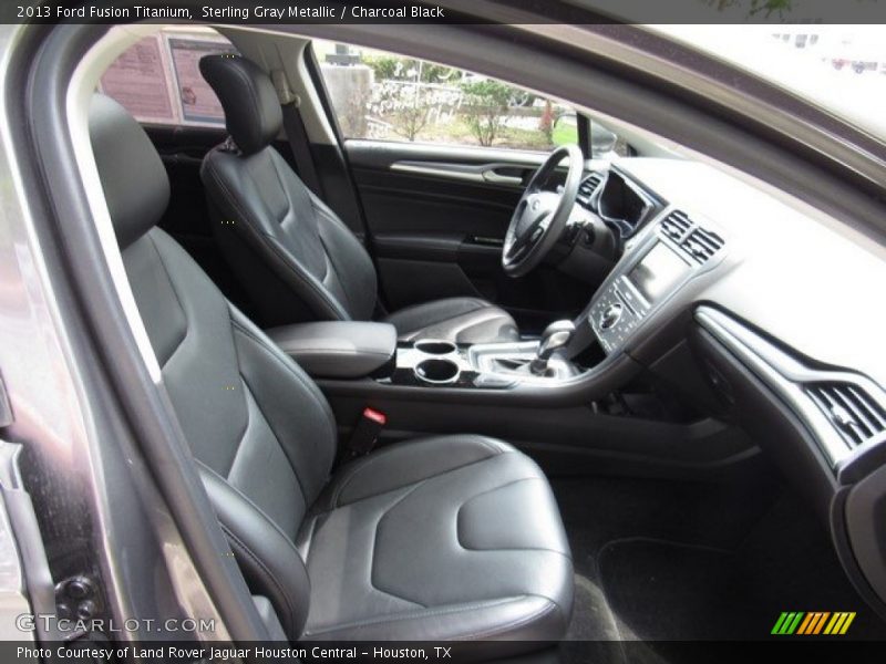 Sterling Gray Metallic / Charcoal Black 2013 Ford Fusion Titanium