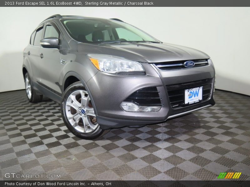 Sterling Gray Metallic / Charcoal Black 2013 Ford Escape SEL 1.6L EcoBoost 4WD