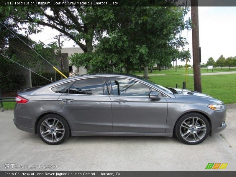 Sterling Gray Metallic / Charcoal Black 2013 Ford Fusion Titanium