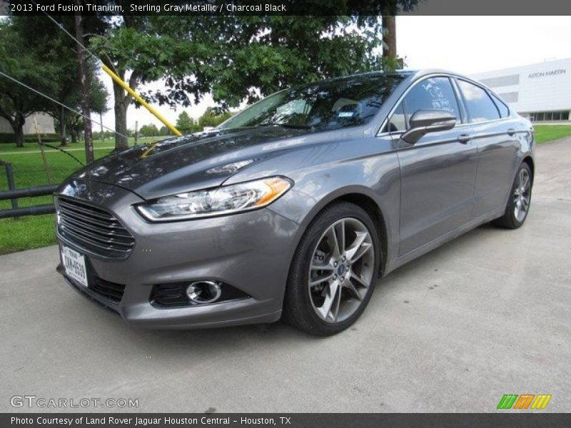 Sterling Gray Metallic / Charcoal Black 2013 Ford Fusion Titanium