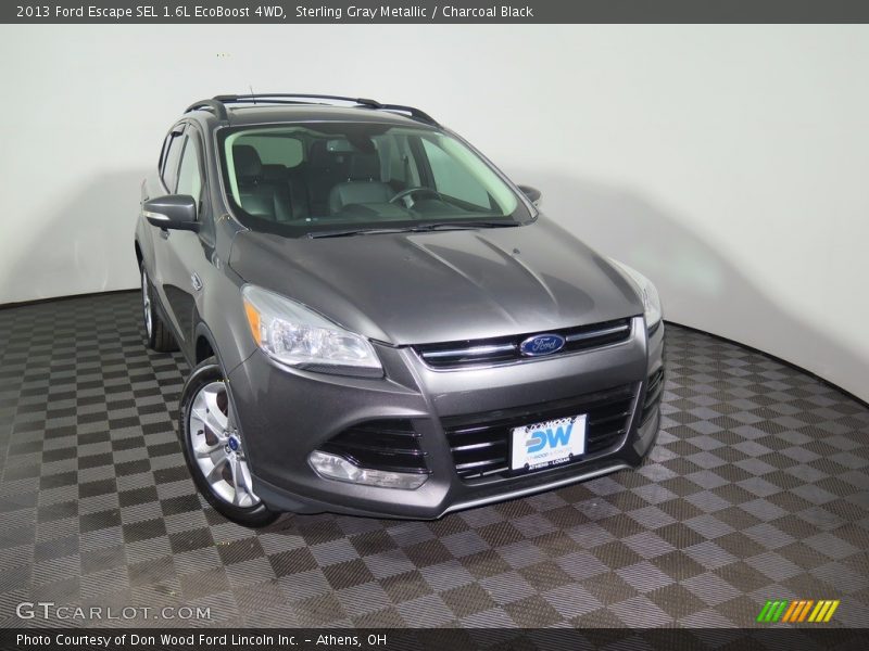 Sterling Gray Metallic / Charcoal Black 2013 Ford Escape SEL 1.6L EcoBoost 4WD