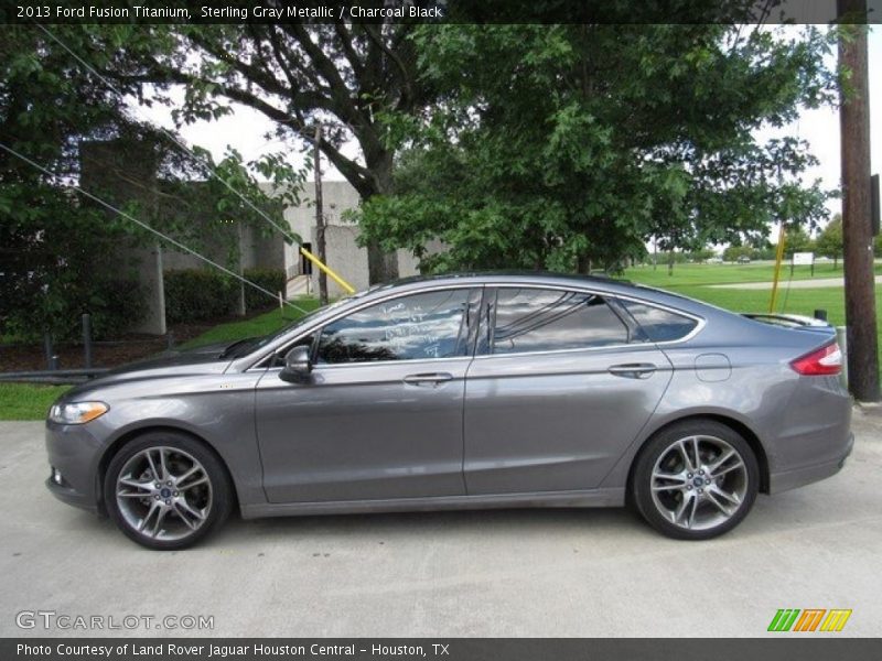 Sterling Gray Metallic / Charcoal Black 2013 Ford Fusion Titanium