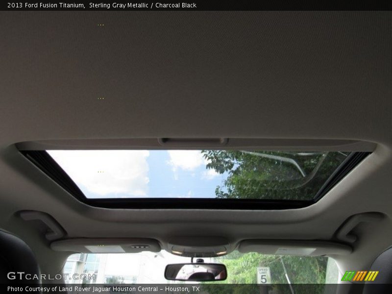 Sterling Gray Metallic / Charcoal Black 2013 Ford Fusion Titanium