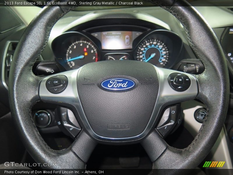 Sterling Gray Metallic / Charcoal Black 2013 Ford Escape SEL 1.6L EcoBoost 4WD