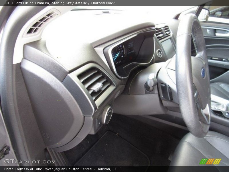 Sterling Gray Metallic / Charcoal Black 2013 Ford Fusion Titanium