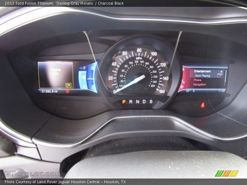 Sterling Gray Metallic / Charcoal Black 2013 Ford Fusion Titanium