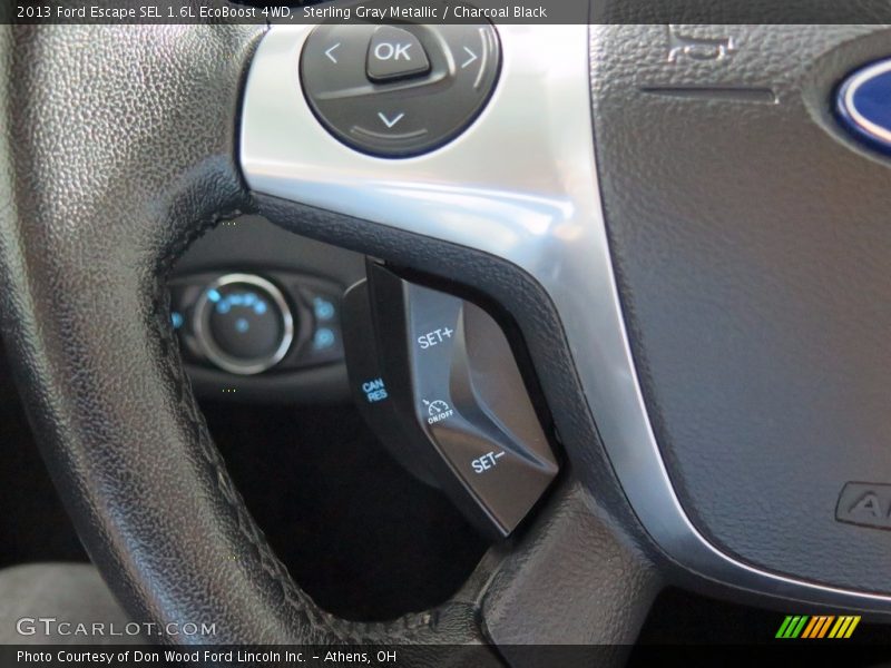 Sterling Gray Metallic / Charcoal Black 2013 Ford Escape SEL 1.6L EcoBoost 4WD