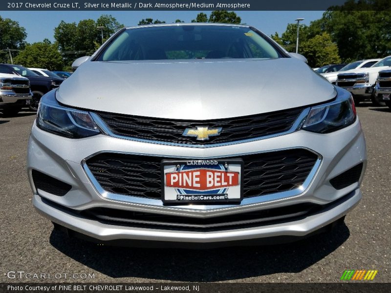 Silver Ice Metallic / Dark Atmosphere/Medium Atmosphere 2017 Chevrolet Cruze LT
