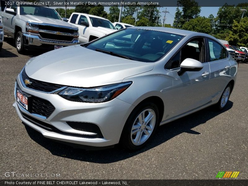 Silver Ice Metallic / Dark Atmosphere/Medium Atmosphere 2017 Chevrolet Cruze LT