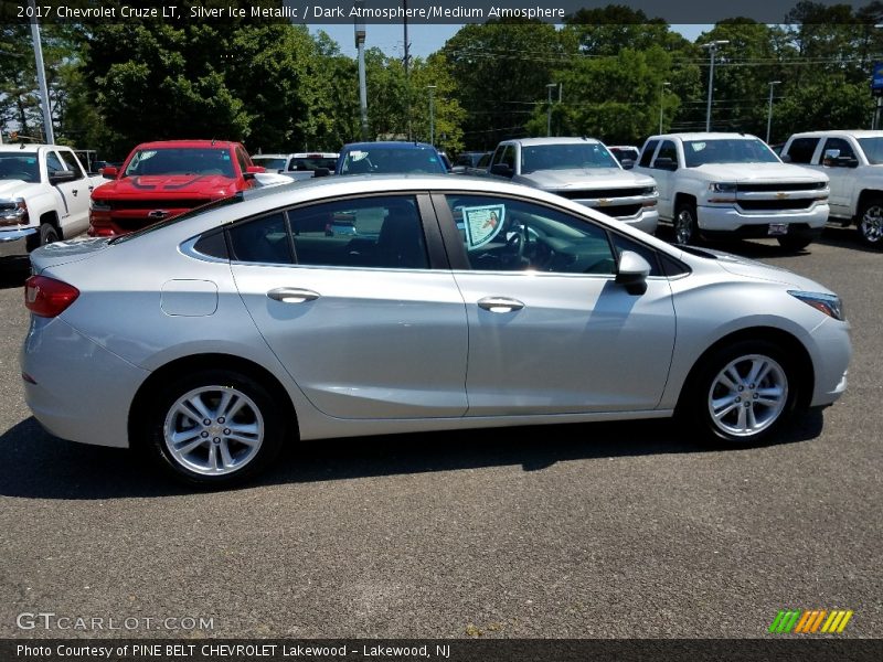 Silver Ice Metallic / Dark Atmosphere/Medium Atmosphere 2017 Chevrolet Cruze LT