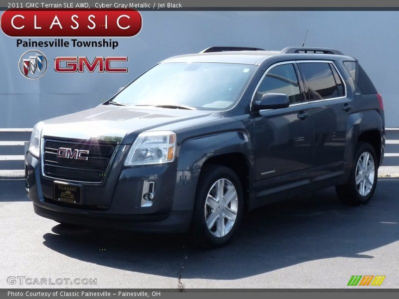 Cyber Gray Metallic / Jet Black 2011 GMC Terrain SLE AWD