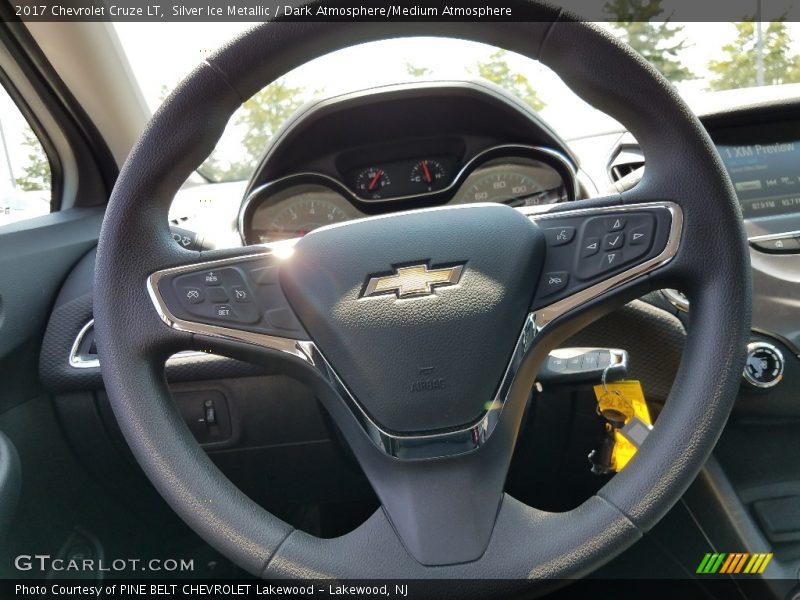 Silver Ice Metallic / Dark Atmosphere/Medium Atmosphere 2017 Chevrolet Cruze LT