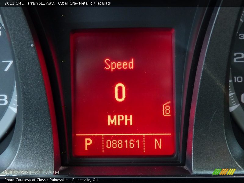 Cyber Gray Metallic / Jet Black 2011 GMC Terrain SLE AWD