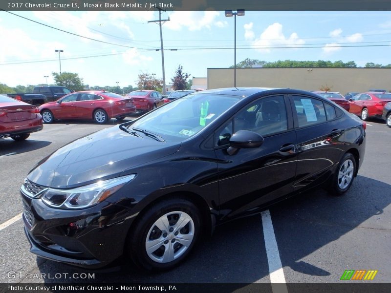 Mosaic Black Metallic / Jet Black 2017 Chevrolet Cruze LS