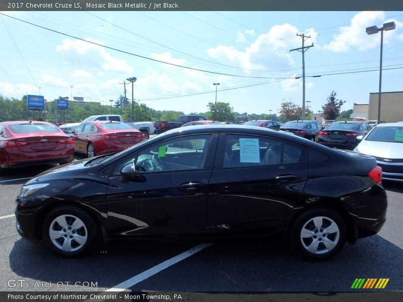 Mosaic Black Metallic / Jet Black 2017 Chevrolet Cruze LS
