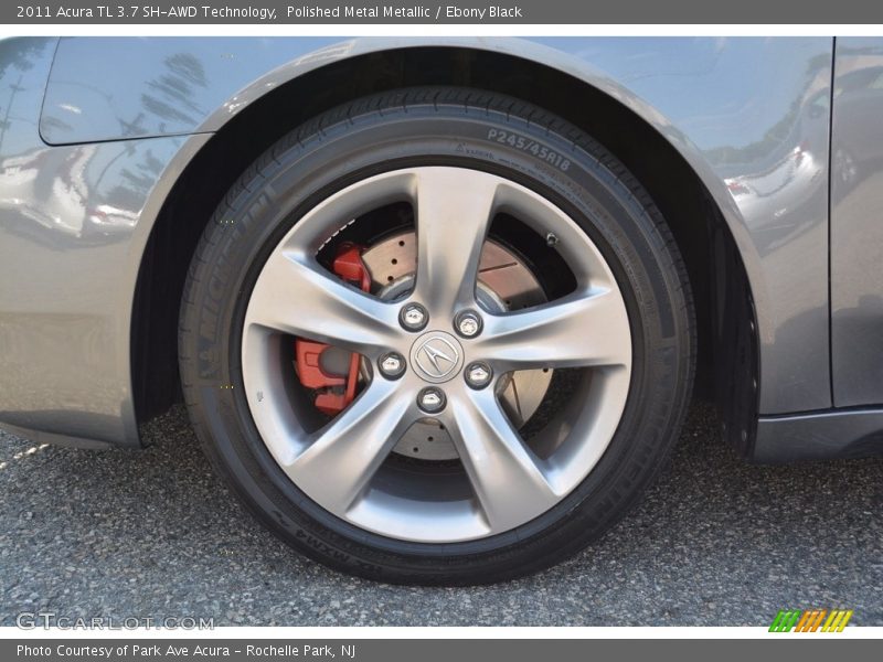Polished Metal Metallic / Ebony Black 2011 Acura TL 3.7 SH-AWD Technology