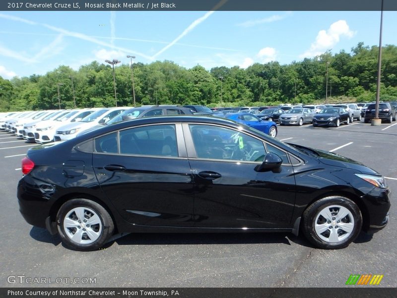 Mosaic Black Metallic / Jet Black 2017 Chevrolet Cruze LS