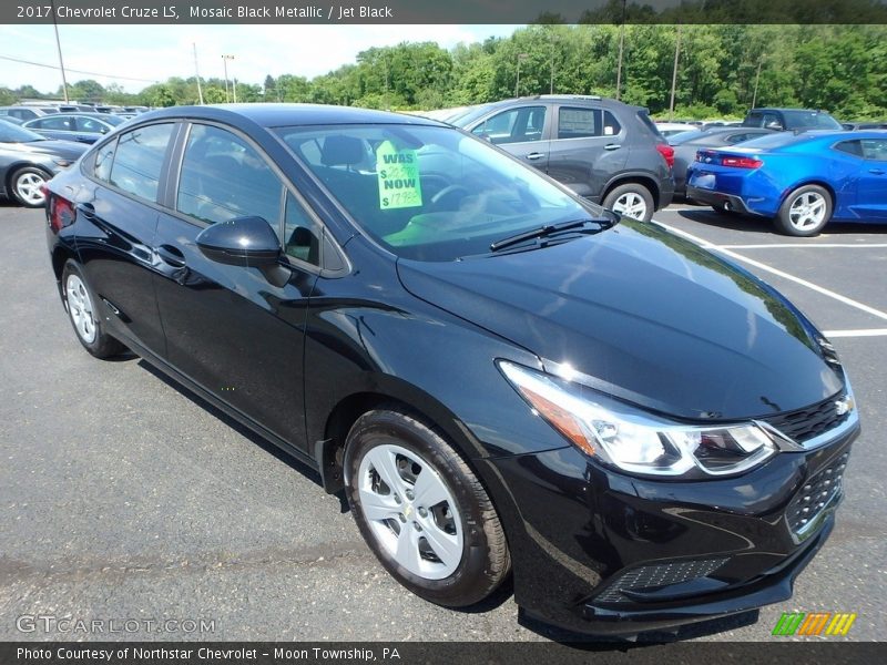 Mosaic Black Metallic / Jet Black 2017 Chevrolet Cruze LS