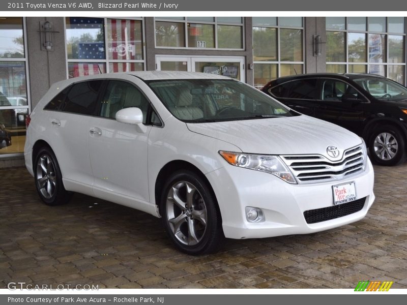 Blizzard Pearl White / Ivory 2011 Toyota Venza V6 AWD