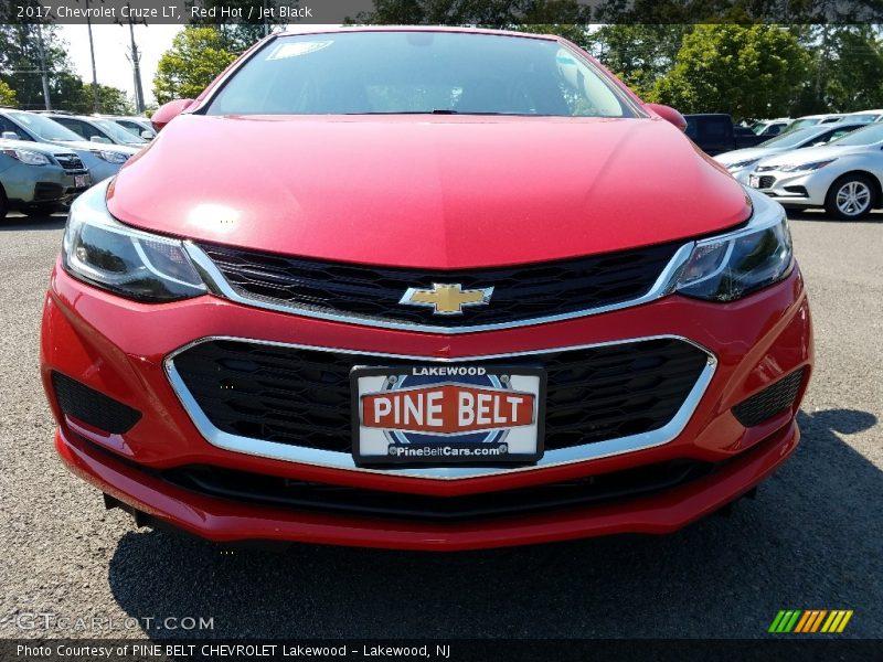 Red Hot / Jet Black 2017 Chevrolet Cruze LT