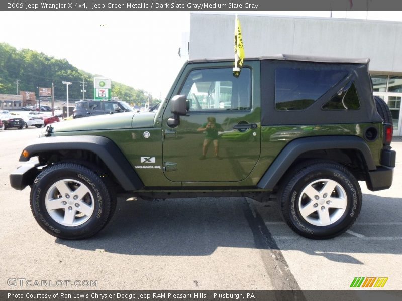 Jeep Green Metallic / Dark Slate Gray/Medium Slate Gray 2009 Jeep Wrangler X 4x4