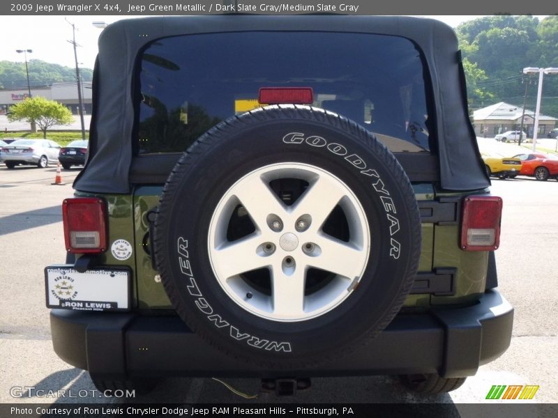 Jeep Green Metallic / Dark Slate Gray/Medium Slate Gray 2009 Jeep Wrangler X 4x4
