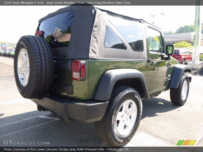 Jeep Green Metallic / Dark Slate Gray/Medium Slate Gray 2009 Jeep Wrangler X 4x4