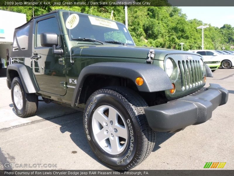 Jeep Green Metallic / Dark Slate Gray/Medium Slate Gray 2009 Jeep Wrangler X 4x4