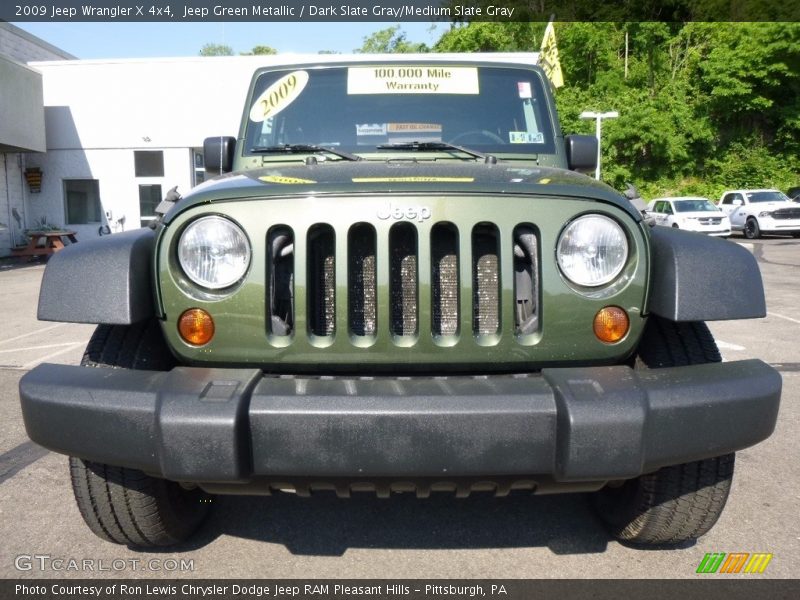 Jeep Green Metallic / Dark Slate Gray/Medium Slate Gray 2009 Jeep Wrangler X 4x4