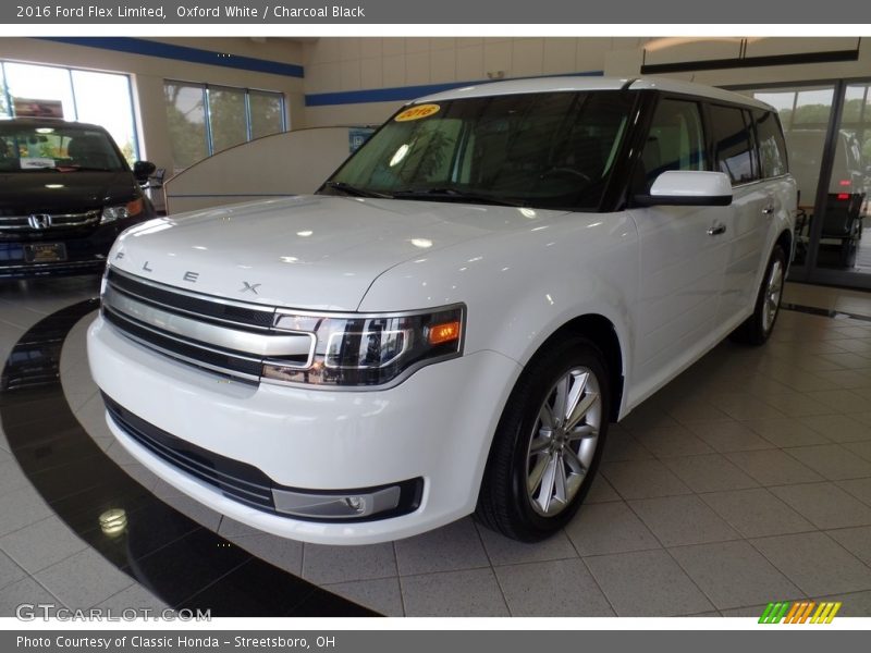 Oxford White / Charcoal Black 2016 Ford Flex Limited